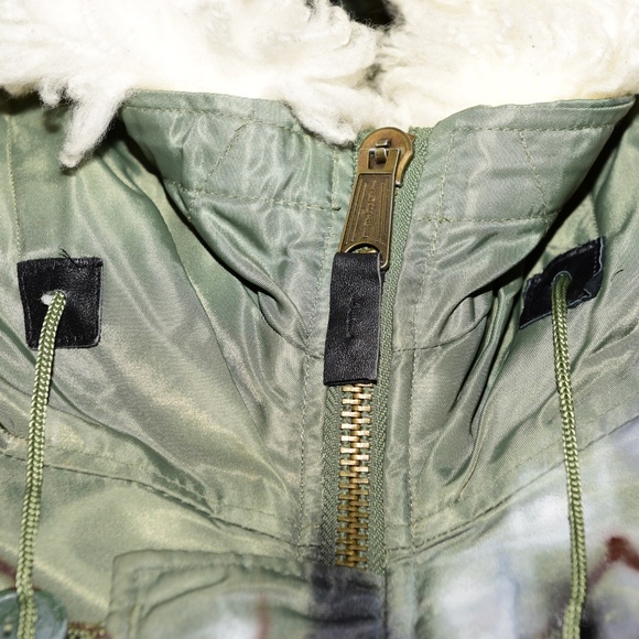 Cold F33t Airbrush Hooded Bomber Jacket - Picture 5 of 5